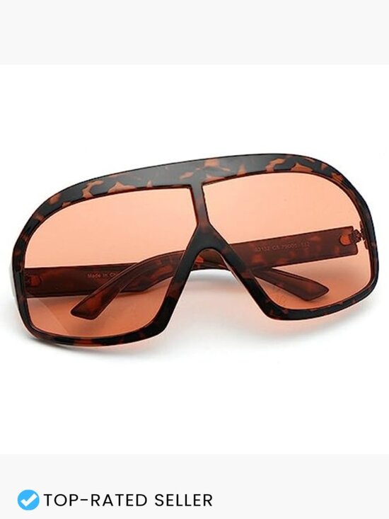 Oversized Square Sunglasses Vintage Punk Shield UV400 Outdoor Eyewear main image 5